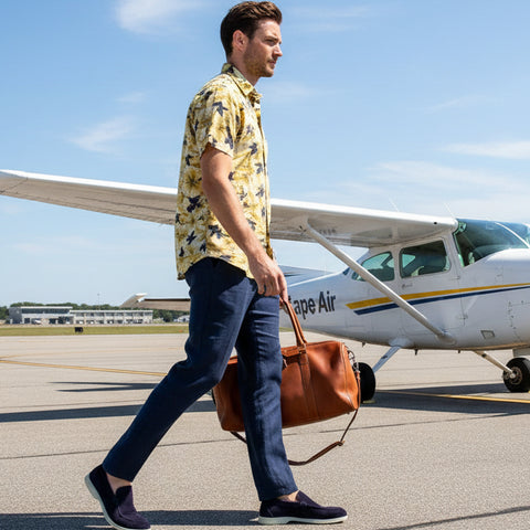 Dylan Linen Pant: Navy