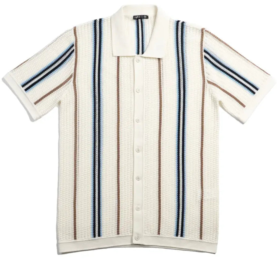 Fisherman Crochet Shirt S/S: White