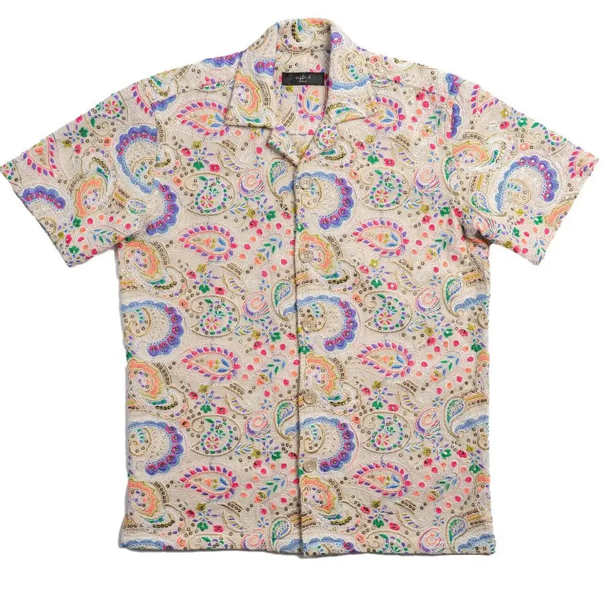 Zari Aureate Artisan Shirt S/S: Ecru