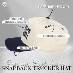 East Coast Cap: Navy/Beige