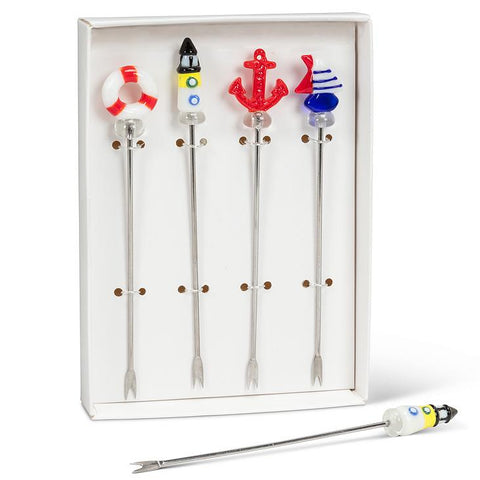 Maritime Icon Cocktail Picks: Set of 4
