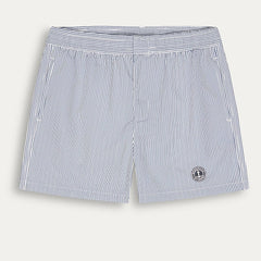 Striped Court ELVIS Swim: White