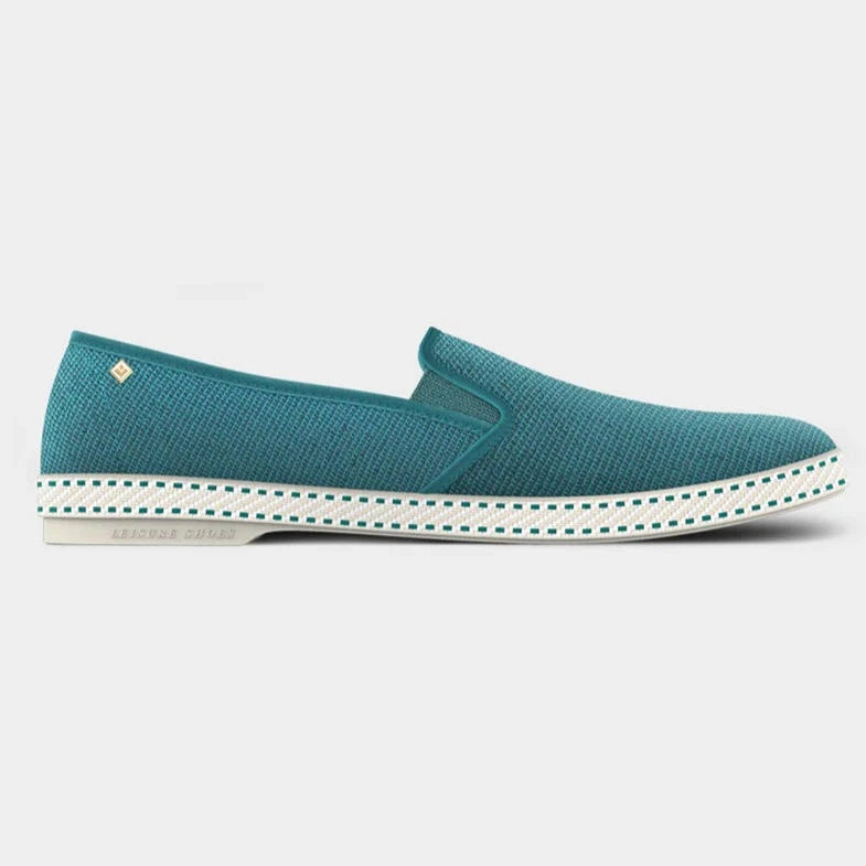 Classic Canvas Loafer: Aqua – Henry Company - Main Image