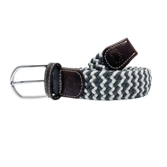 Aspen Stretch Belt: White/Grey