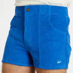 Stretch Corduroy Short: Blue