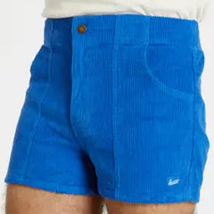 Stretch Corduroy Short: Blue
