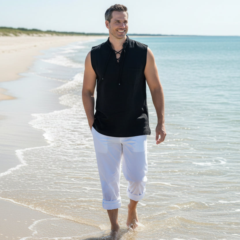 Mykonos Shirt: Black