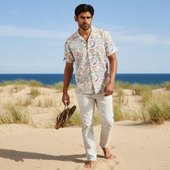 Zari Aureate Artisan Shirt S/S: Ecru