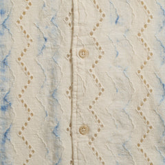 Laguna Perforated Shirt S/S: Natural