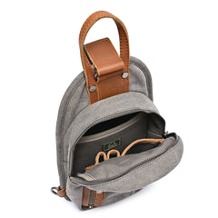 Agave Sling Bag: Grey
