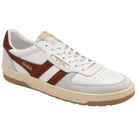 Hawk Sneaker: White/Rust