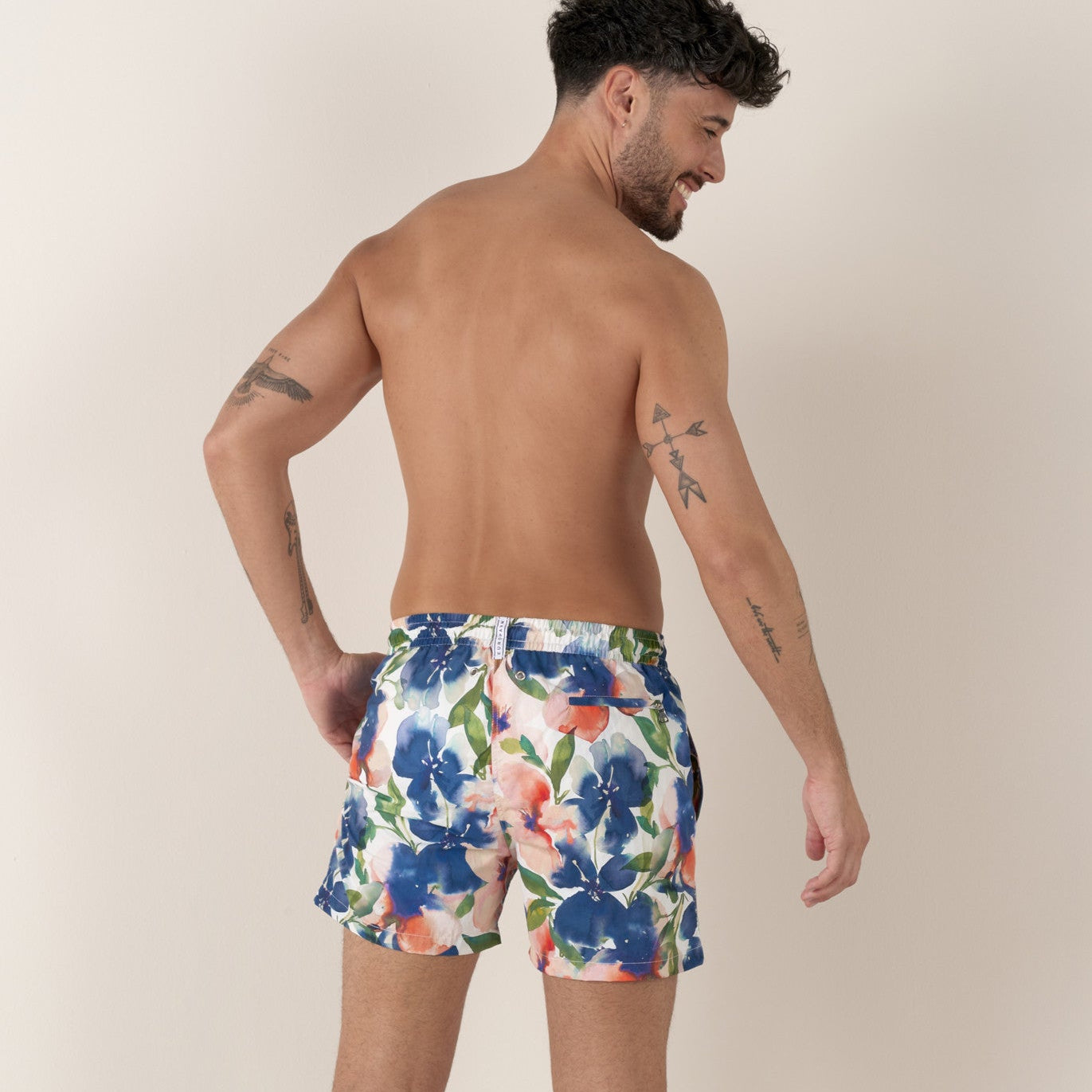 Watercolor Print GOYA Swim: Indigo