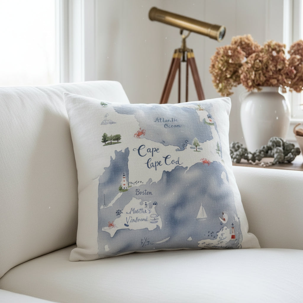 Cape Cod Pillow: Beige Linen