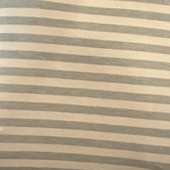 Printed Tank: White/ Heather Grey Stripe