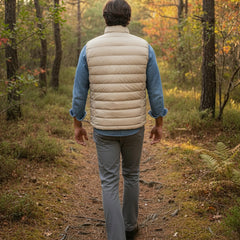 Piumino Sleeveless Puffer Vest: Parchment