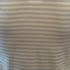 Printed Tank: White/ Blue Stripe