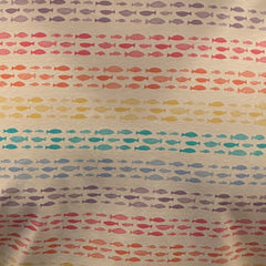 Rainbow Fish Stripes Stretch Tank: White