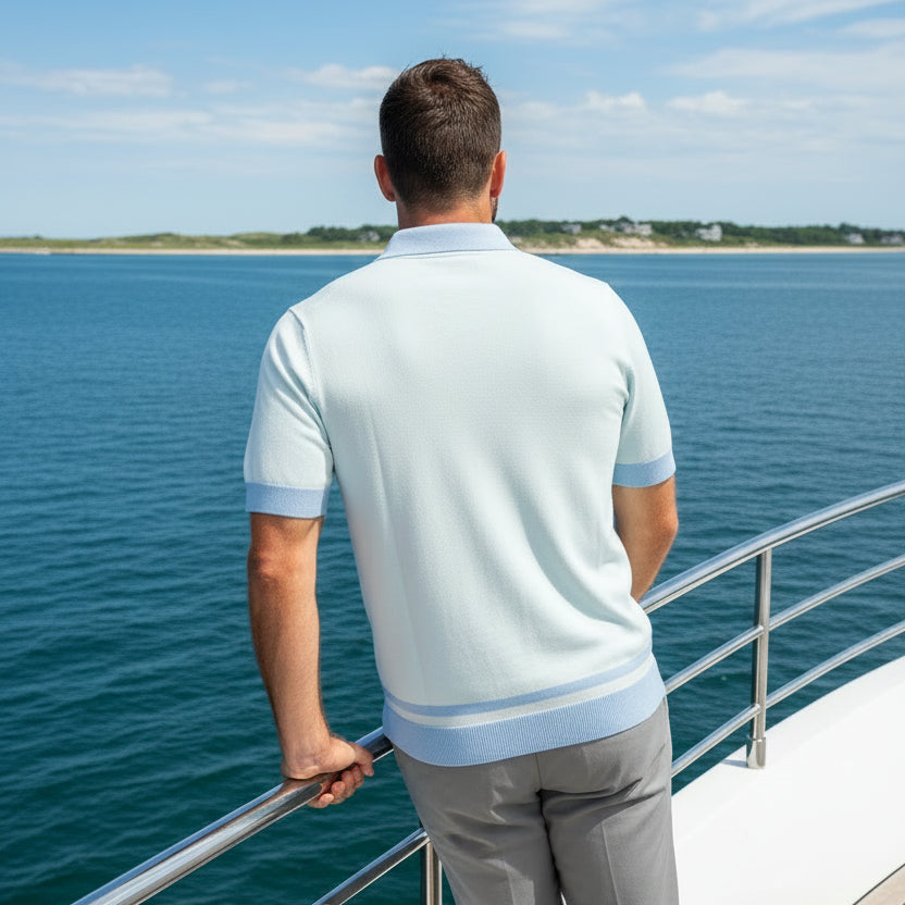 Kensington Polo S/S: Country Air Blue