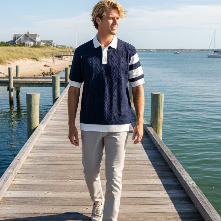 Islington Polo S/S: Maritime Blue