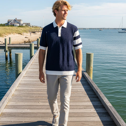 Islington Polo S/S: Maritime Blue