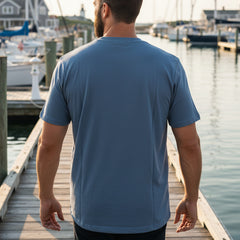 Thibault V-Neck T-Shirt S/S: Denim