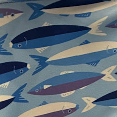 Fishes Swim Trunk: Blue/Purple