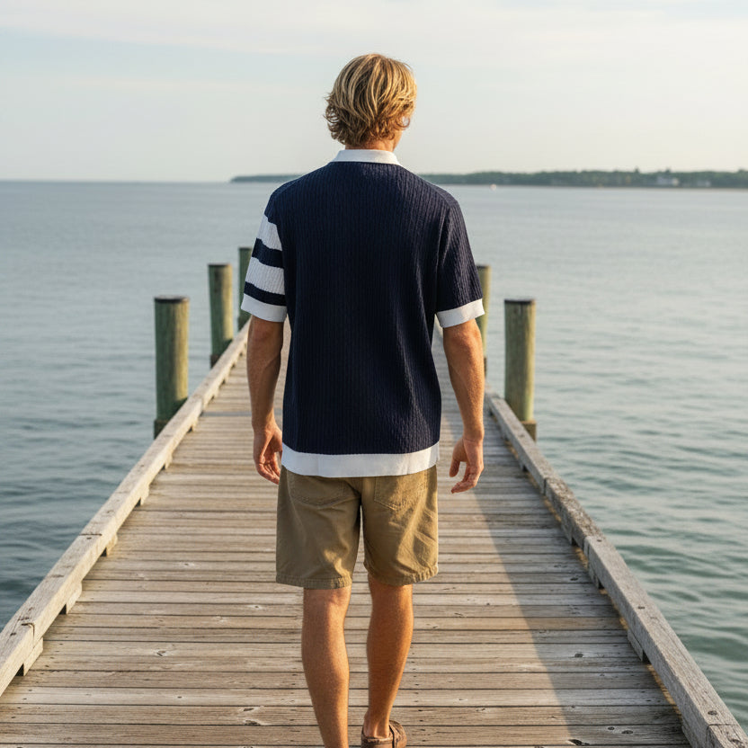 Islington Polo S/S: Maritime Blue