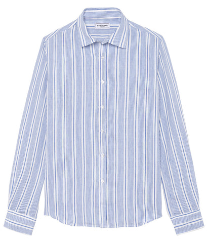 Striped Italia Shirt L/S: Ocean
