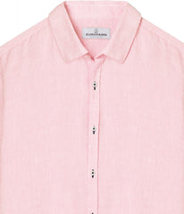 Linen Jonas Shirt L/S: Pink