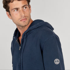 Full Zip Fleece Sacha Hoodie: Navy