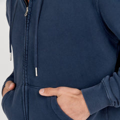 Full Zip Fleece Sacha Hoodie: Navy