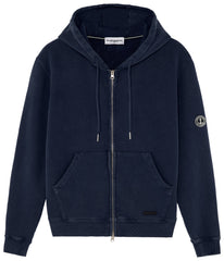 Full Zip Fleece Sacha Hoodie: Navy