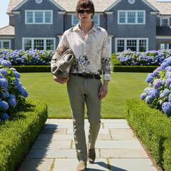 Dylan Linen Pant: Khaki
