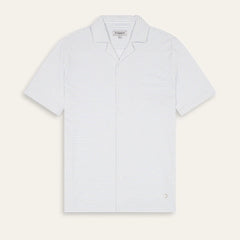 Luc Striped Jersey Shirt S/S: Sky Blue