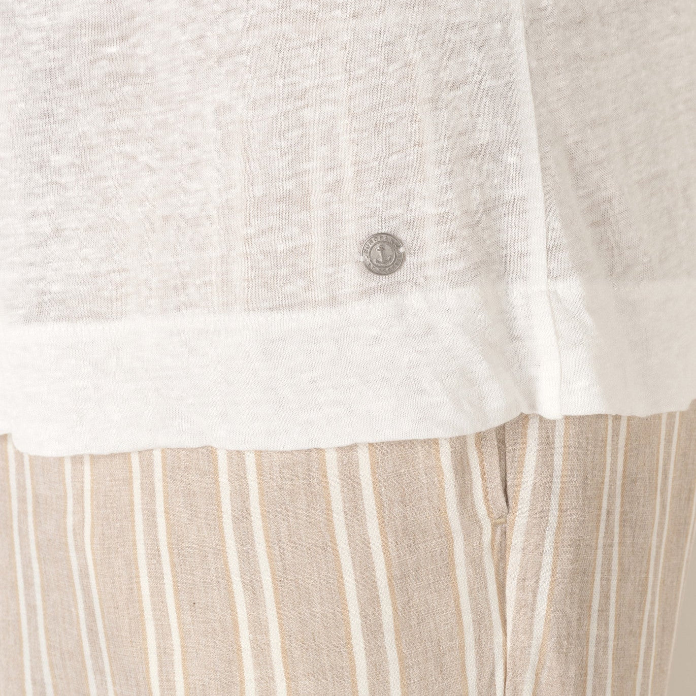 Linen Maupiti Shirt S/S: Ecru