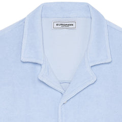 Mika Terrycloth Shirt S/S: Sky Blue