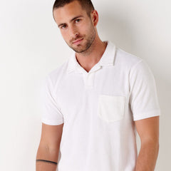 Terry Mitch Polo S/S: White