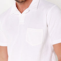 Terry Mitch Polo S/S: White