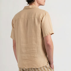 Moorea Linen Shirt S/S: Beige