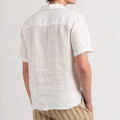 Moorea Linen Shirt S/S: White