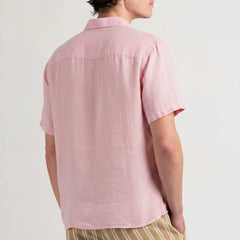 Moorea Linen Shirt S/S: Rose
