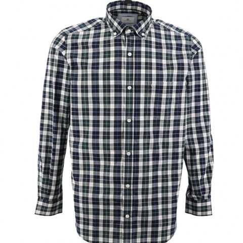 Plaid Shirt L/S: Dark Navy