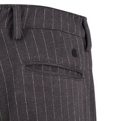 736 Elasticized Waistband Striped Chino: Steel