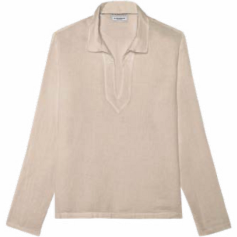 Linen Mariniere JAVA Shirt L/S: Beige