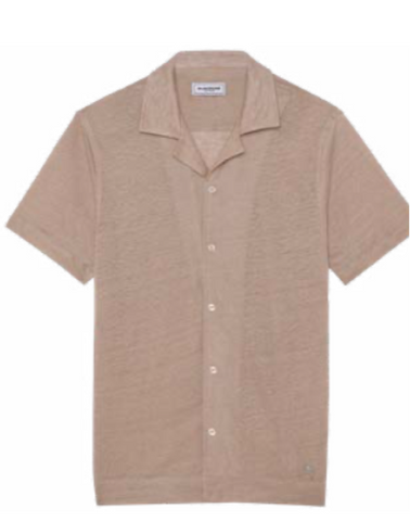 Linen Maupiti Shirt S/S: Taupe