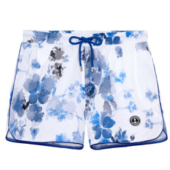 Pino Watercolor Flowers Print Swim: Ocean