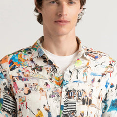 Playa Linen Shirt L/S: White