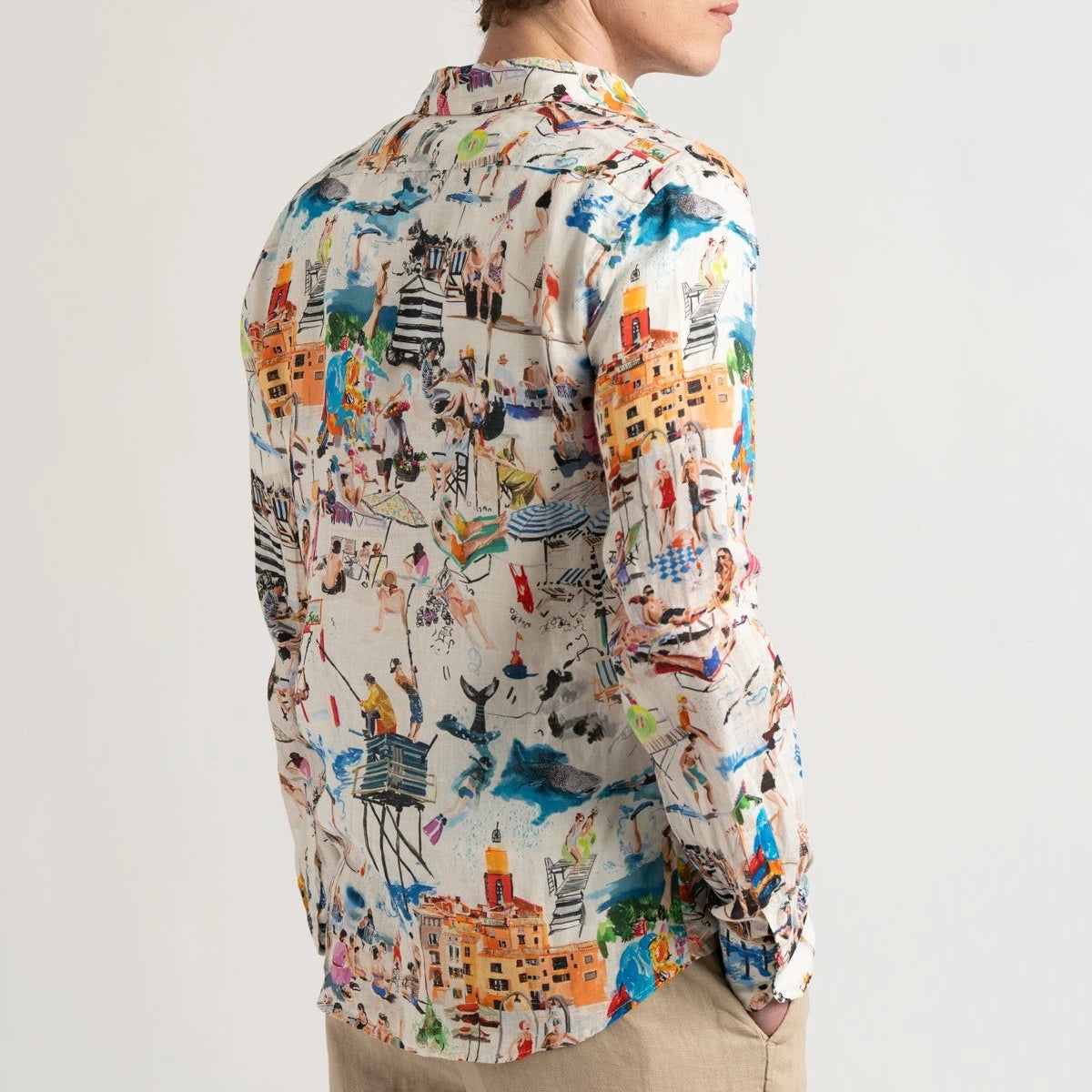 Playa Linen Shirt L/S: White