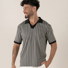 Jacquard Portofino Polo S/S: Navy