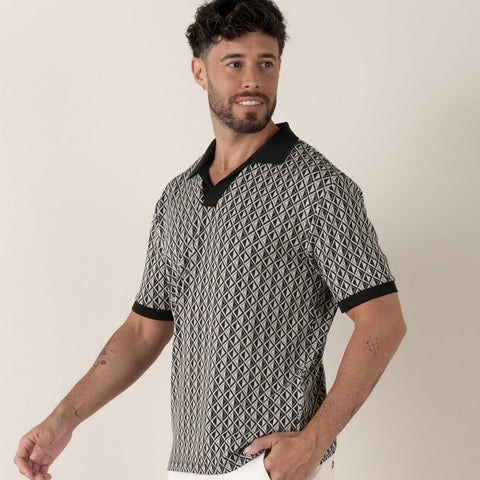 Jacquard Portofino Polo S/S: Navy